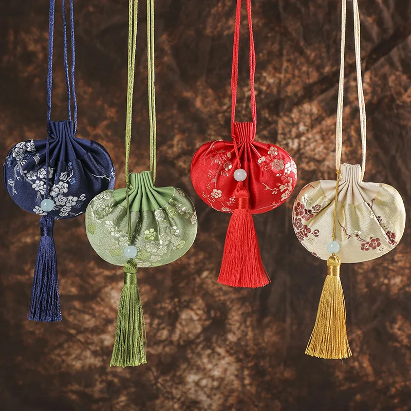 Dragon Boat Festival Wormwood Mugwort Leaf Lucky Bag High-end Sachet Antique Sachet Sachet Empty Bag Hanfu Decorative Portable P