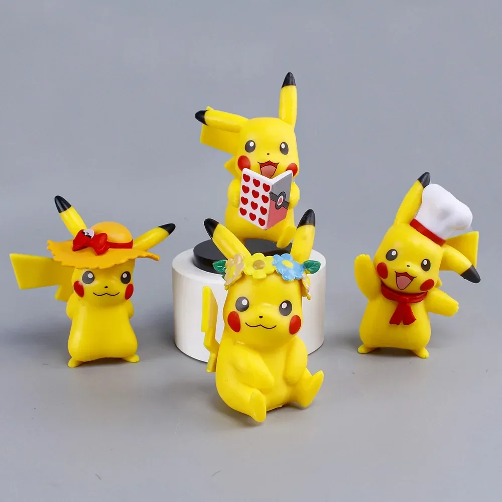 6Pcs/Sets Cartoon Movie Action Figure Mini Toys Dolls Pikachu Action Figure Model Children Gifts Birthday Gifts