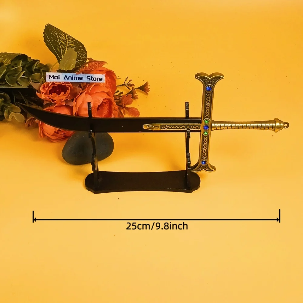 9インチ ドラキュール・ミホーク刀 実物大刀 金属製 オリジナル侍刀 鋼製 模造刀 ゾロ アニメ 忍者刀 非鋭利おもちゃ ギフト