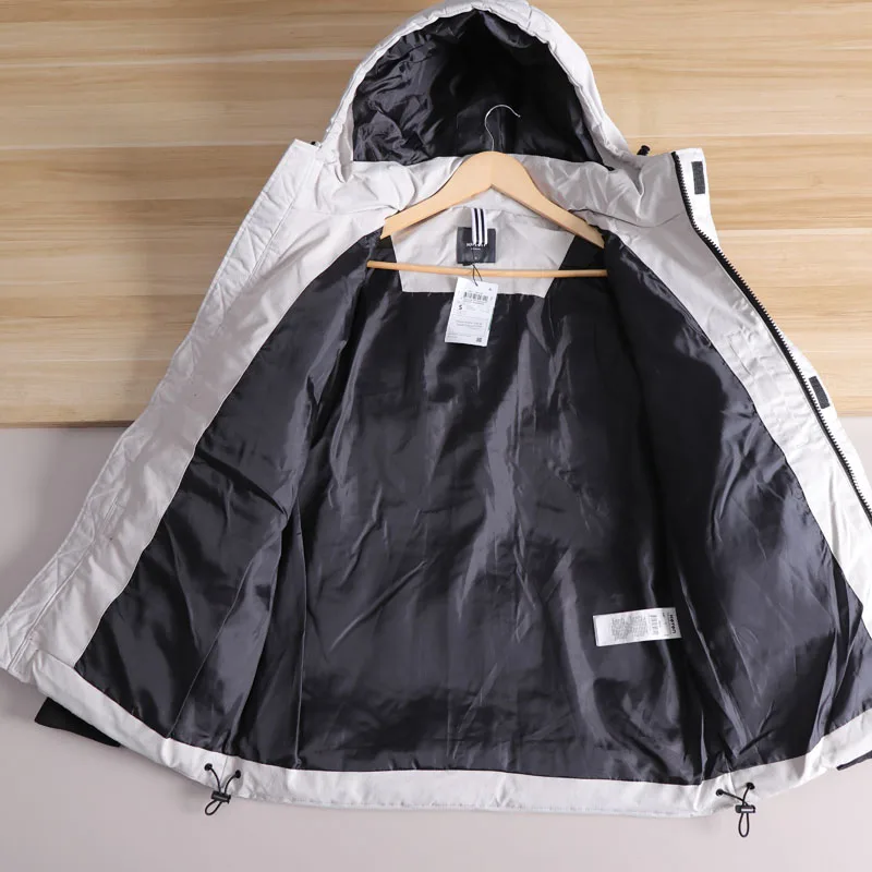 معطف سترة شتوي خارجي للرجال من Thiened مقاوم للماء من القطن Jaet ملابس عمل بقلنسوة Faion Urban Sle Stand Fit 2024 #3