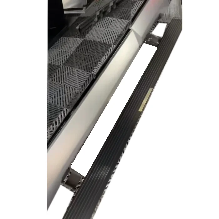 Electric Foldable Side Steps, Heavy Duty Power Running Boards for BYD Leopard 5 8 Denza B5 B8, Aircraft Grade Aluminum, Matte Bl