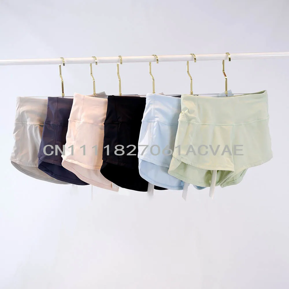 

2026 Women's Ice Silk Cool Shorts 2.5inch Sports Shorts Youthful Age-Reducing Loose Cycling Sports Loose Shorts