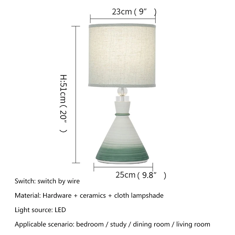 TEMAR Nordic Table Lamp LED Creative Ceramics Desk Lighting Modern Decor For Home Living Room Bedroom Bedside