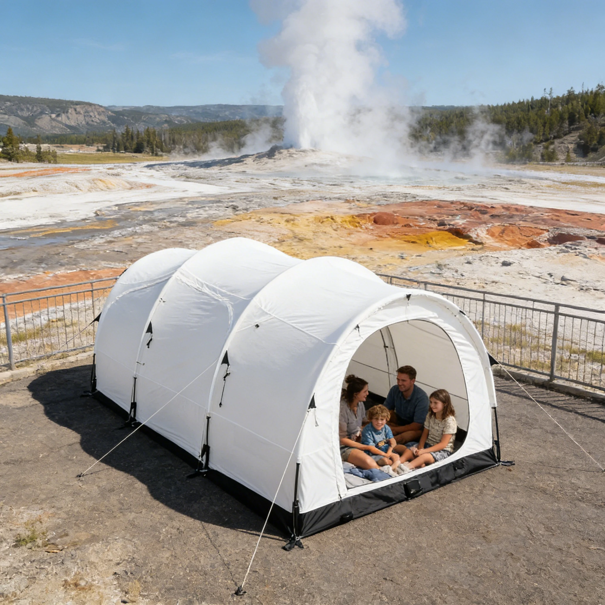 

Всепогодная ветроустойчивая туннельная конструкция для кемпинга на открытом воздухе в горах и надежного укрытия при сильном ветре