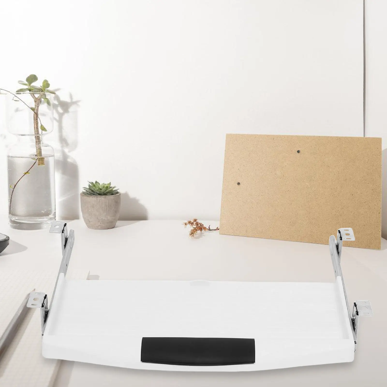 Slide Out Keyboard Tray Under Desk ABS Material Stable Keyboard Holder Drawer Type Platform for Office Home Workspace Organizer