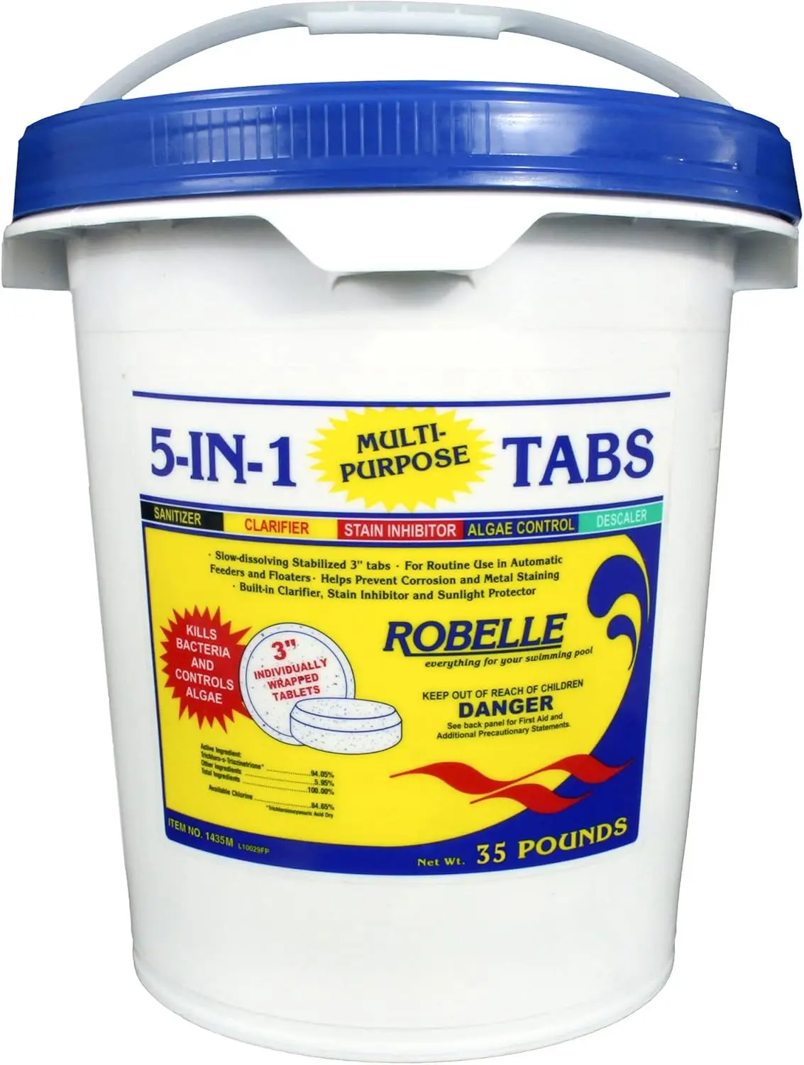 Chlorine Tabs Pool Sanitizer, 35-Pounds