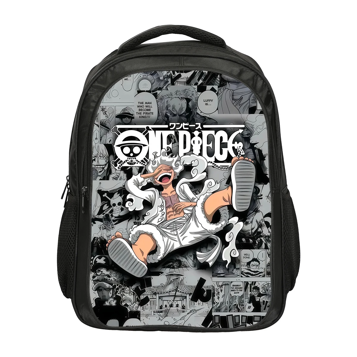 One piece Monkey D. Luffy Double layered Backpack School Bags Rucksack for Girls Boys Bookbag Travel Large Capacity Backpack