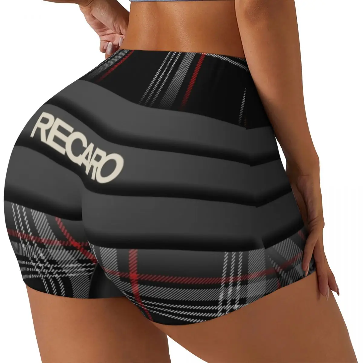 Custom Recaros Logo Gym Volleyball Biker Shorts Women Workout Yoga Shorts