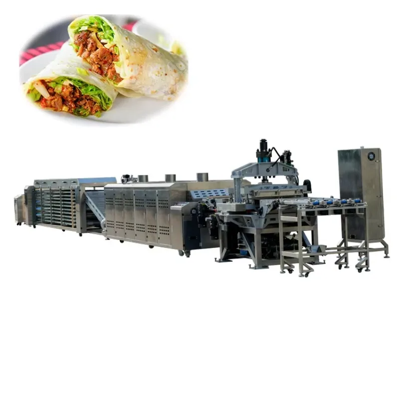 Wheat Flour Tortilla Production Line 8 Inch 8200 Pcs Hour Automatic Tortilla Machine for Commercial Use Custom