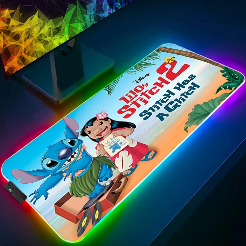 RGB لوحة ماوس كبيرة غرزة ألعاب لوحة المفاتيح LED ماوس قفل حافة جهاز كمبيوتر شخصي حصيرة مكتبية لوحة الألعاب الخلفية ماوس الحصير ل LOL #2