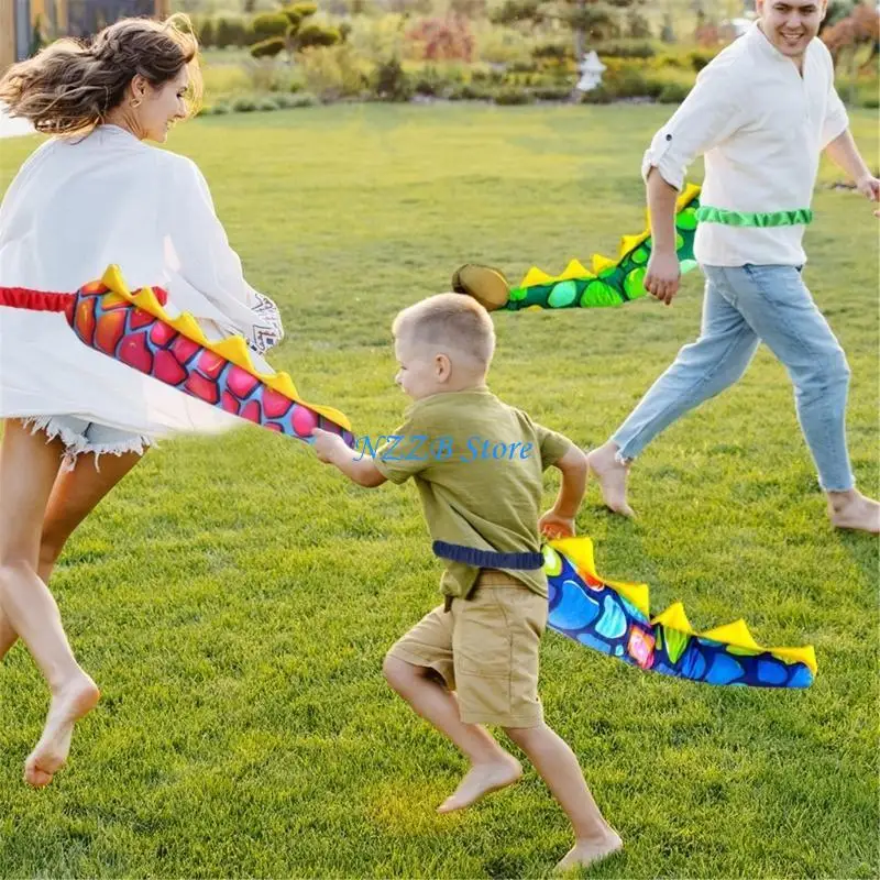 

T21F Dinosaur Tail Costume for Child Halloween Dress up Tail Kids Dinosaur Tail Costume for Boy Girl Birthday Cosplay Party