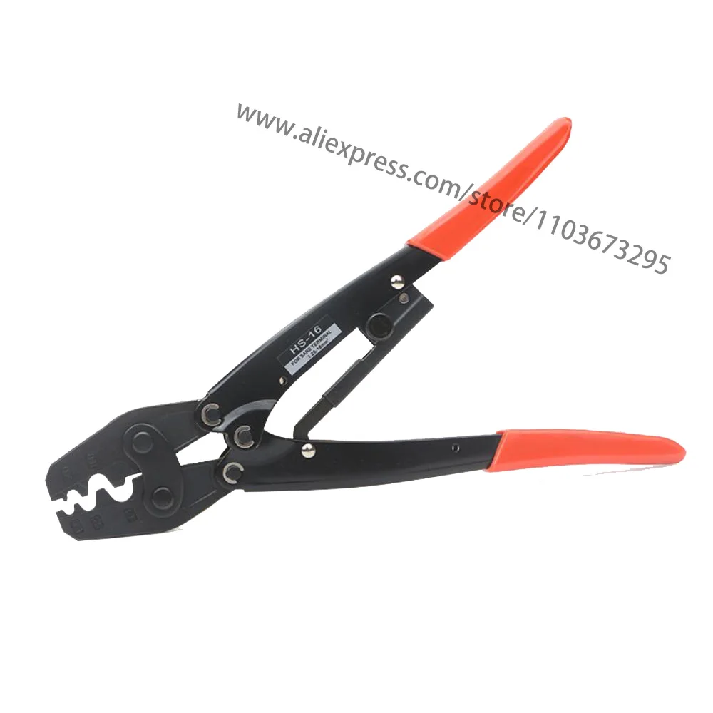 HS-16 pliers ratchet terminal crimping Tool Non-insulated terminals point type 15-5AWG 1.5-16mm2