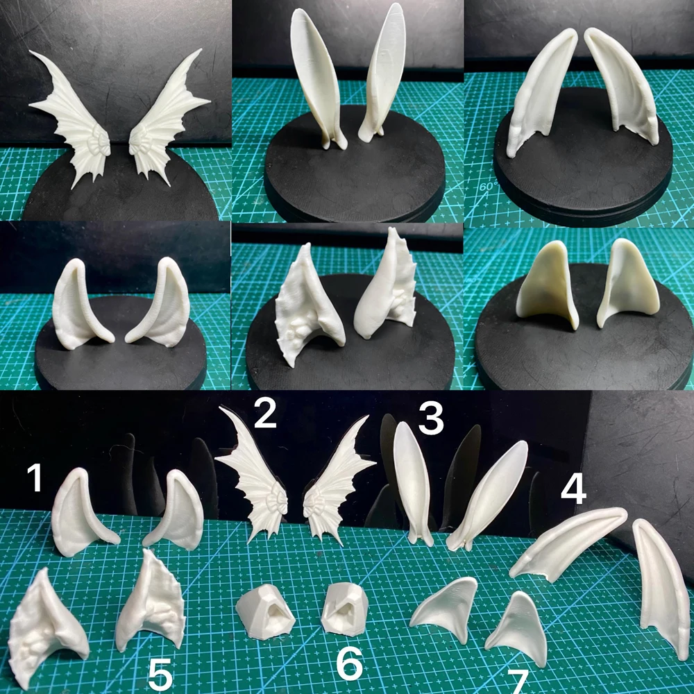 

D09-P937 children handmade toy gsc 1/6 1/4 1/3 ID75 bjd Doll Accessories photo props Rabbit ear and cat ear 1pair