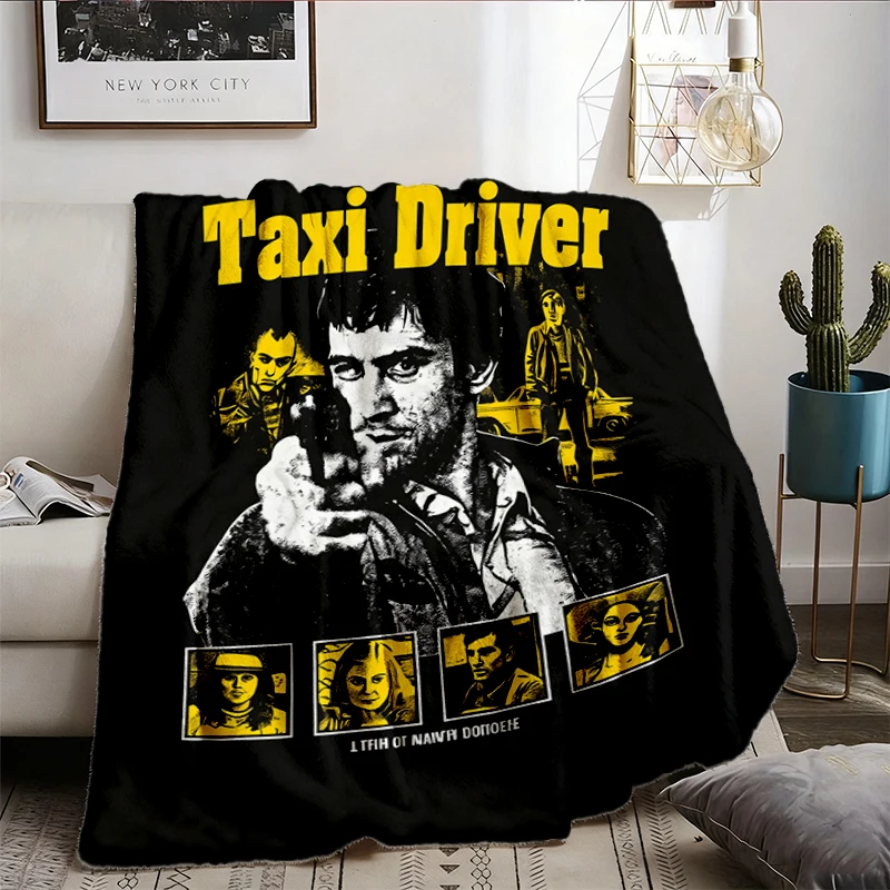 Taxi Driver Movie Soft Blanket, Robert De Niro Graphic Comfy Blanket, 70s Cinema