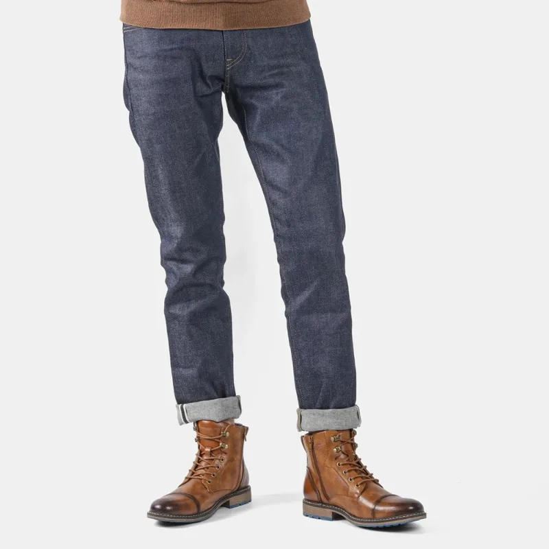 Tamanho 7 ~ 13 Botas masculinas retrô 2023 Moda Confortável Botas de couro de primavera