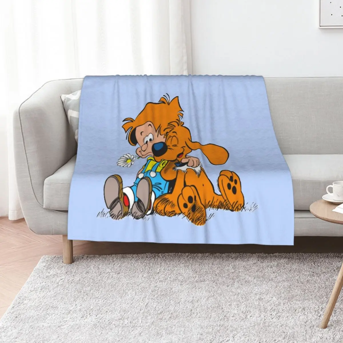 Billy and buddy & Boule et Bill Throw Blanket Picnic christmas decoration Stuffeds Camping Soft Big Blankets For Baby Blankets