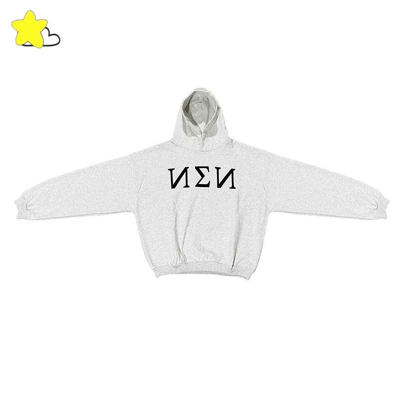 24FW High Quality Cotton Vultures YZY Pullovers Hooded Men Women Couple Simple Russian Letter Logo Printing Kanye West Hoodie