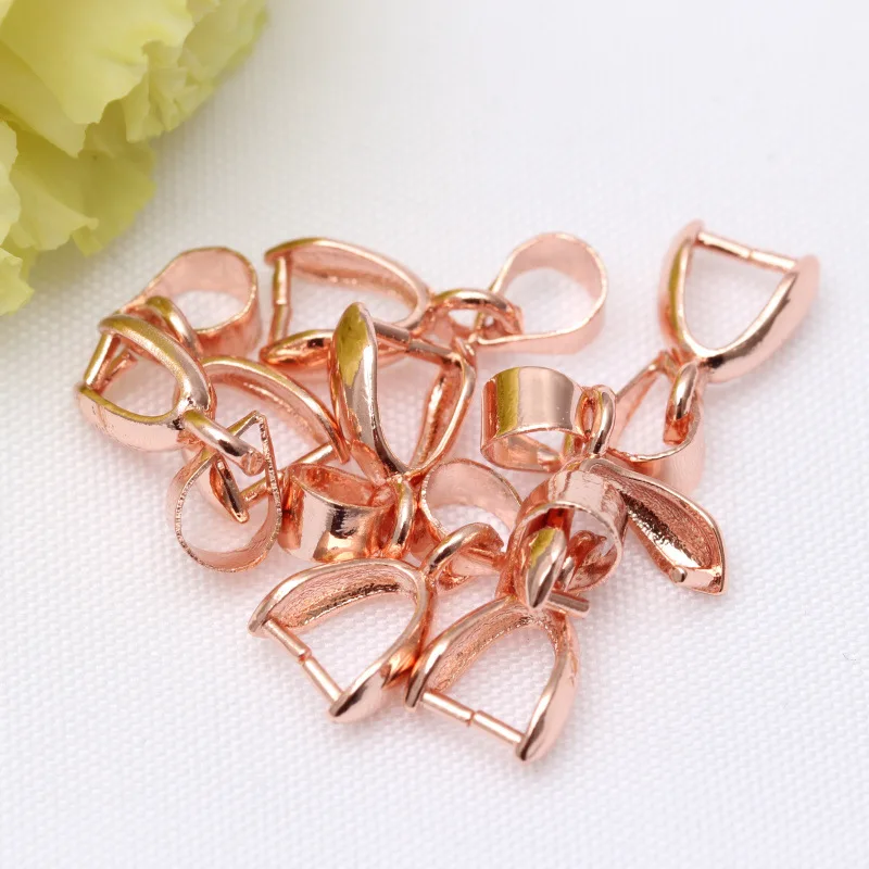 10 قطعة قلادة ربط مشبك مواد صنع المجوهرات اكسسوارات Charms بها بنفسك أساور القلائد 14K لوازم مطلية بالذهب #5