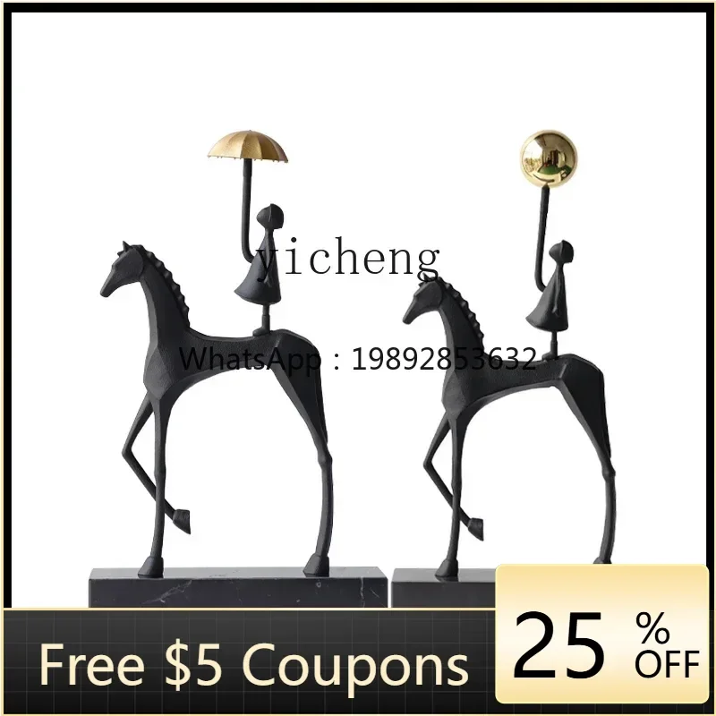 

Light Luxury Hallway Abstract Art Figure Decoration Living Room TV Cabinet Office Decorations