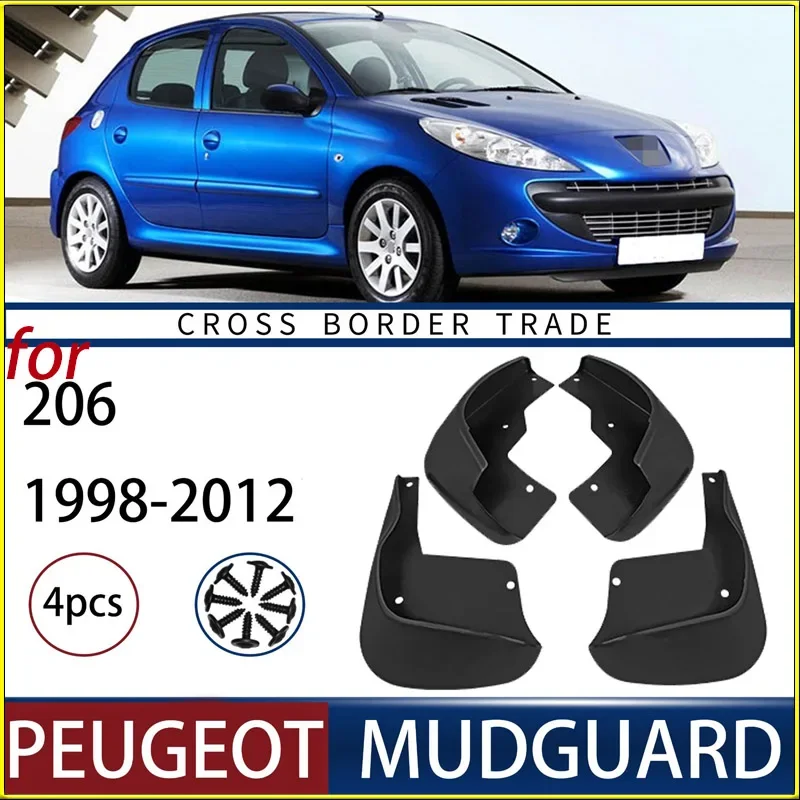 

Suitable for Peugeot 206 1998-2012 Car Fender Tire Fender Fender Skin