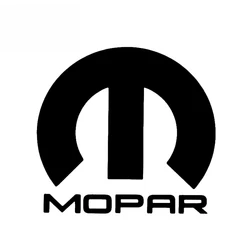 Mopar Logo for Ram Charger Challenger Window Sticker Vinyl Decal Car Styling Automobile Accessories Black/Silver,13cm*13cm