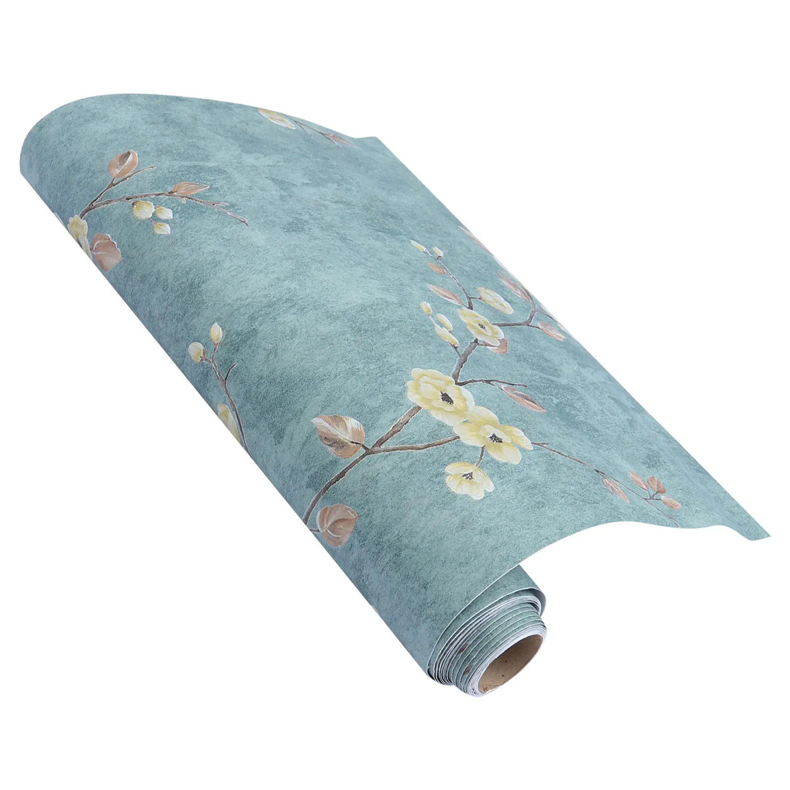 

Peel Stick Fabric Vintage Mural Adhesive Sticker Green Adhesive Sticker Art Wall Decor Bedroom Wall Mural Art Decor
