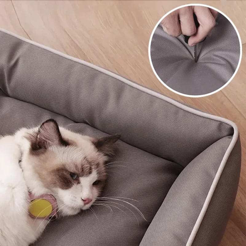 Luxury Bed for Dog Scratch Resistant Wear-resistant Waterproof Pad Pet Cat Nest Dog Cushion Soft High Rebound Sofa Dogs Supplies