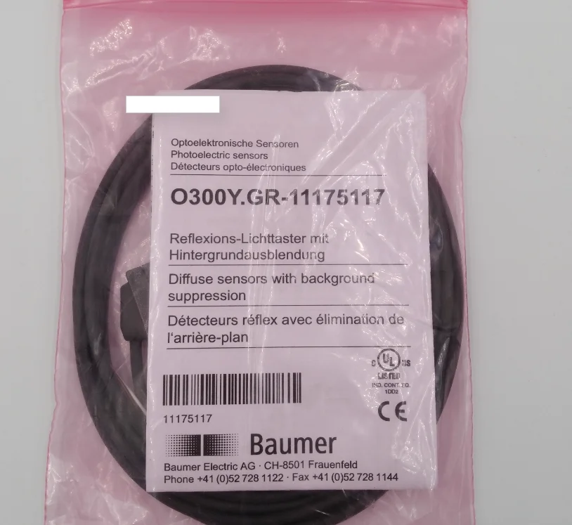 New Original Baumer Optical switch O300Y.GR-11175119 O300Y.GR-11175118 O300Y.GR-11175117 O300Y.GR-11175116 O300Y.GR-11174581