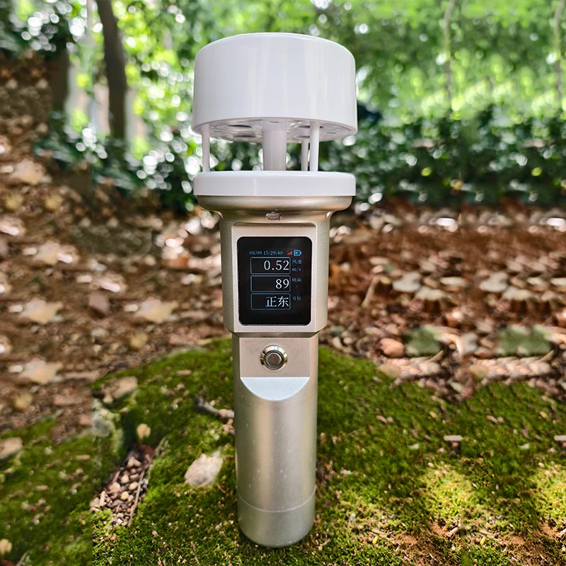 

2026 Automatic Outdoor Weather Station with Hand-Held Sensors 4G WiFi Wind Speed & Direction Temperature Humidity Pressure-Anemo