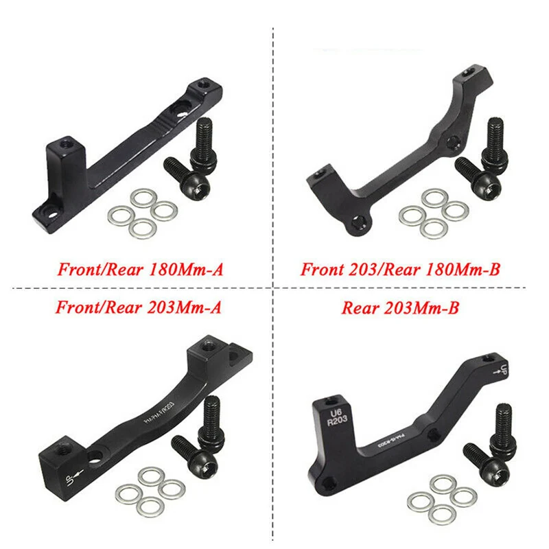 MTB Bike Disc Brake Adapter 180mm 203mm PM A Bike Mount Adapter for 180 203mm Rotor IS/PM Bicycle Disc Brake Adapter For SHIMANO