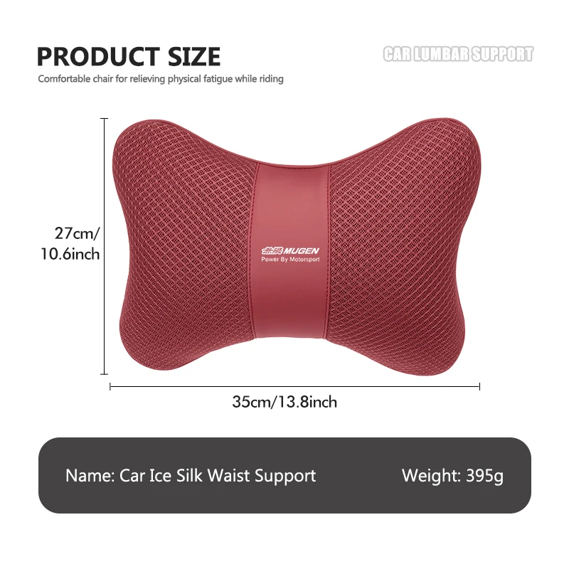 For Honda Car Seat Neck Pillow Support Memory Sponge Headrest Cushion Mugen Power Accord Civic vezel Crv City Jazz Hrv view 6