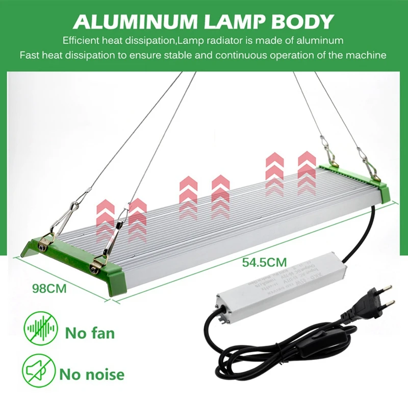 85W LED Grow Light With Samsung LM281B Full Spectrum Plant Growth Lamp For Indoor Greenhouse Hydroponics Plant