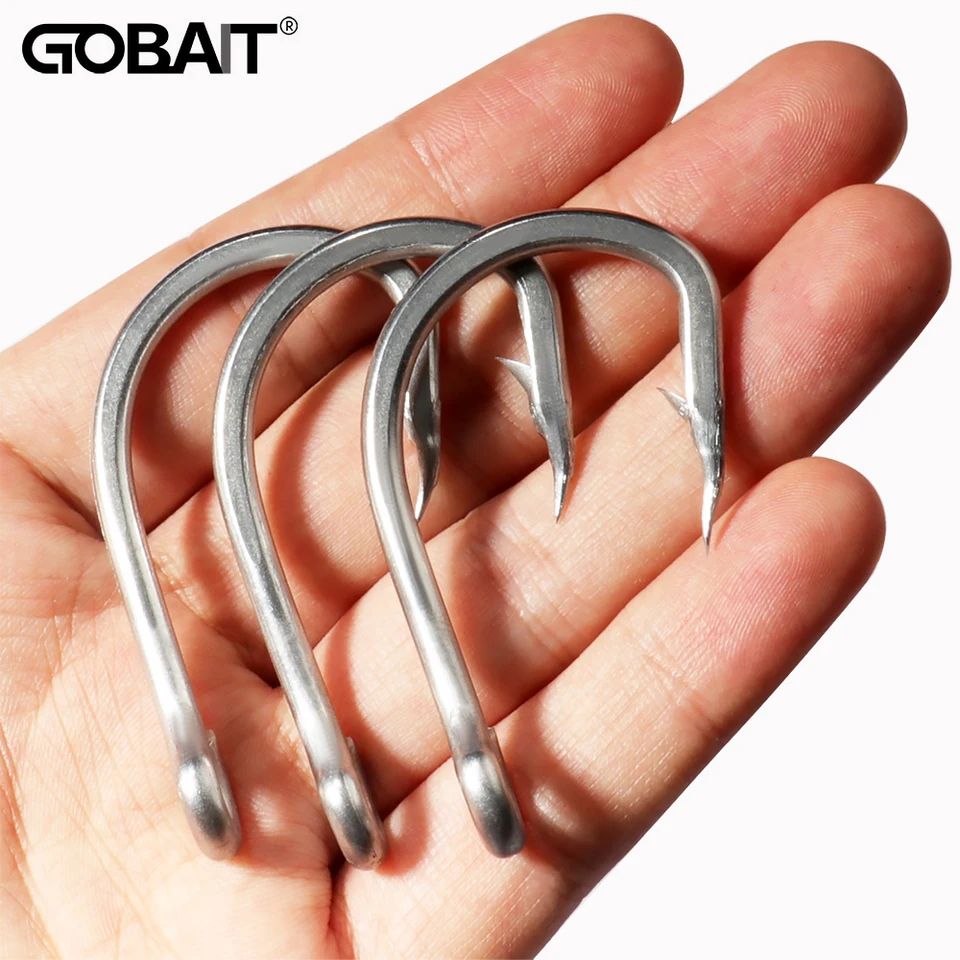 20PCS Giant Fish Hooks 1/0-12/0 Super Fishhook Stainless Steel Gaff Barbed  Antirust Sharp Angle Tackle Pesca Fishing Circle Hook - AliExpress 18
