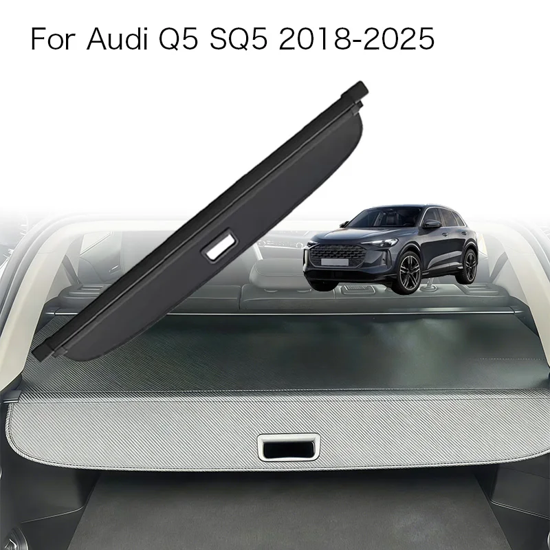 

Auto Trunk Curtain Organizer Cover For Audi Q5 SQ5 2018-2025 80A MK2 FY Car Cargo Cover Trunk Rear Rack Luggage Storage Privacy