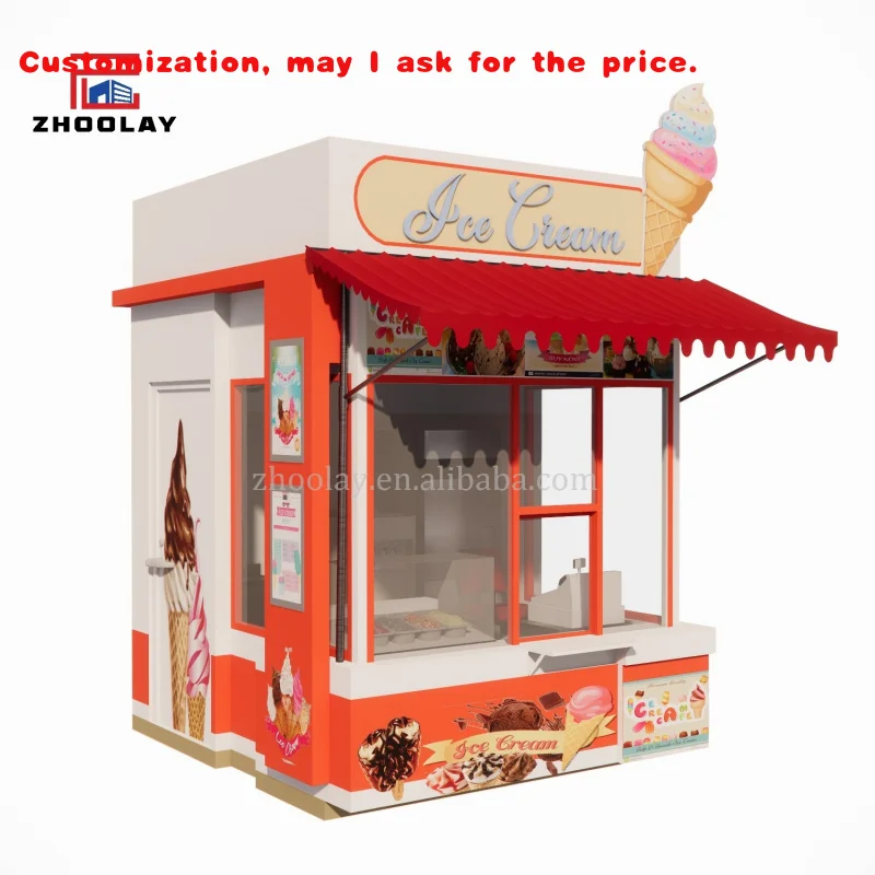 

custom.Customized Beverage Stand Hamburger Sandwich Hot Dog Fast Food Sales Booth Individual Kiosks Shopping Sta
