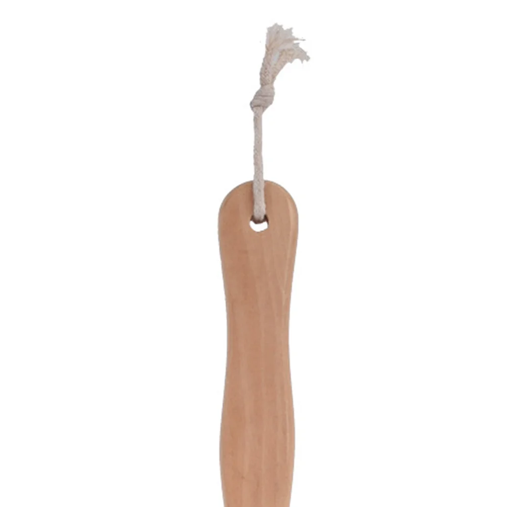 

1Pcs Back Massage Brush for Shower Bath Body Scrubber with Long Wooden Handle Double-Sided Bristles Deep Cleansing Rubber Base