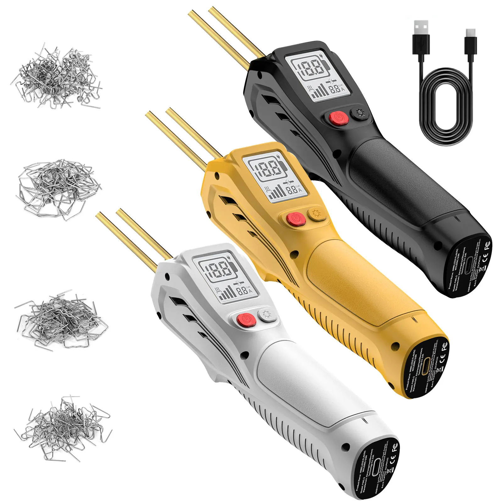 

500W Handheld Cordless Plastic Welding Machine Plastic Welding Kit USB Rechargeable Suitable for Most Plastic Repairs