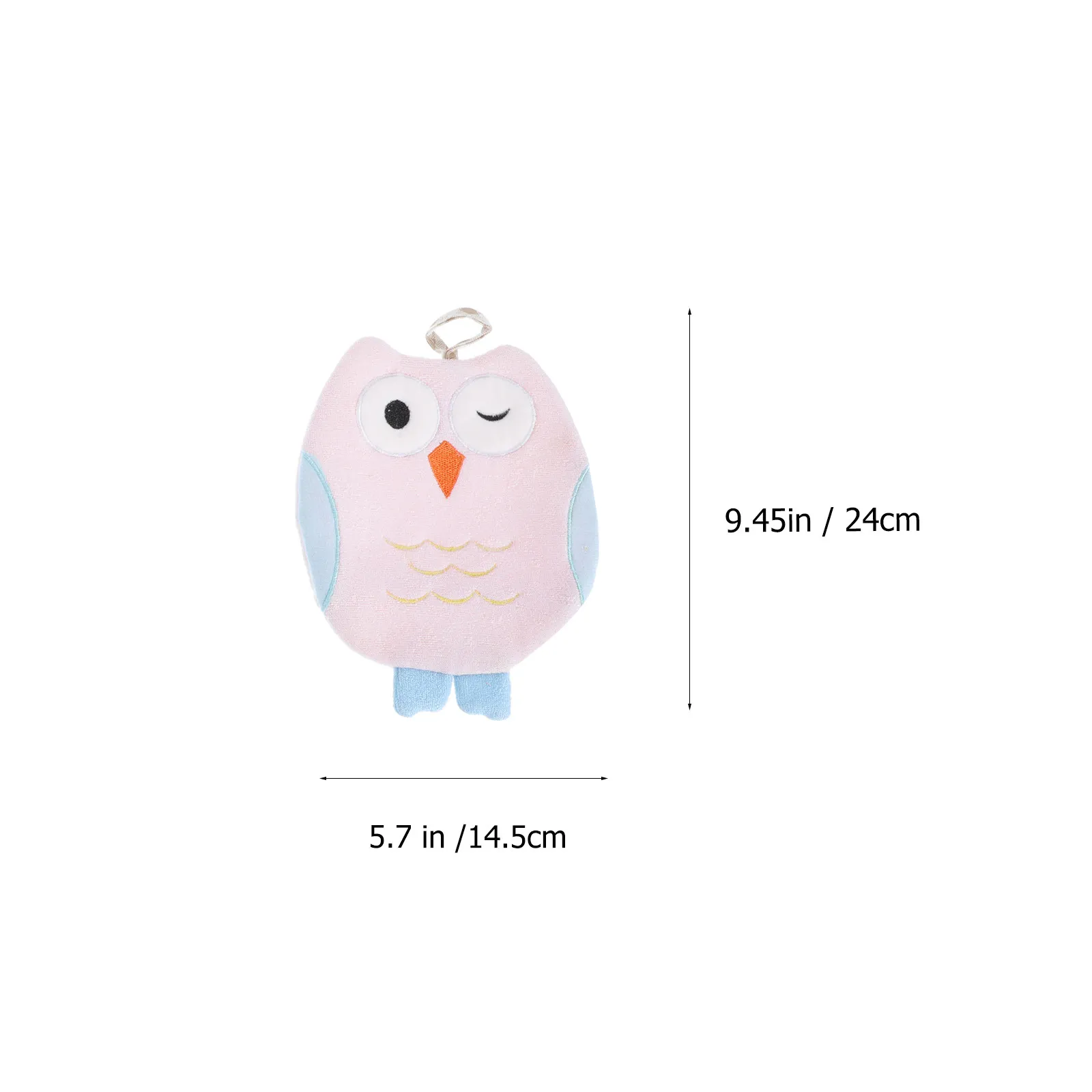 3Pcs Owl Design Exfoliating Bath Gloves Premium Bamboo Fiber Deep Cleaning Body Scrubbers for Adults Travel Camping Supple
