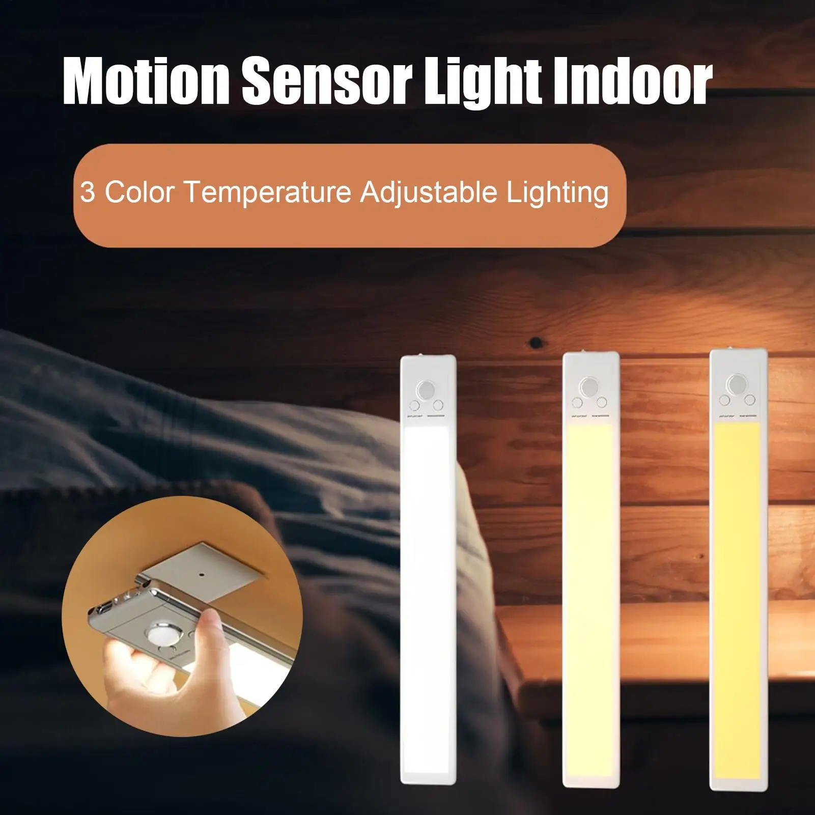 Motion Sensor Light Indoor USB Rechargeable Adjustable Lighting Closet Lights Motion Sensored For Family Friend Elderly Kids