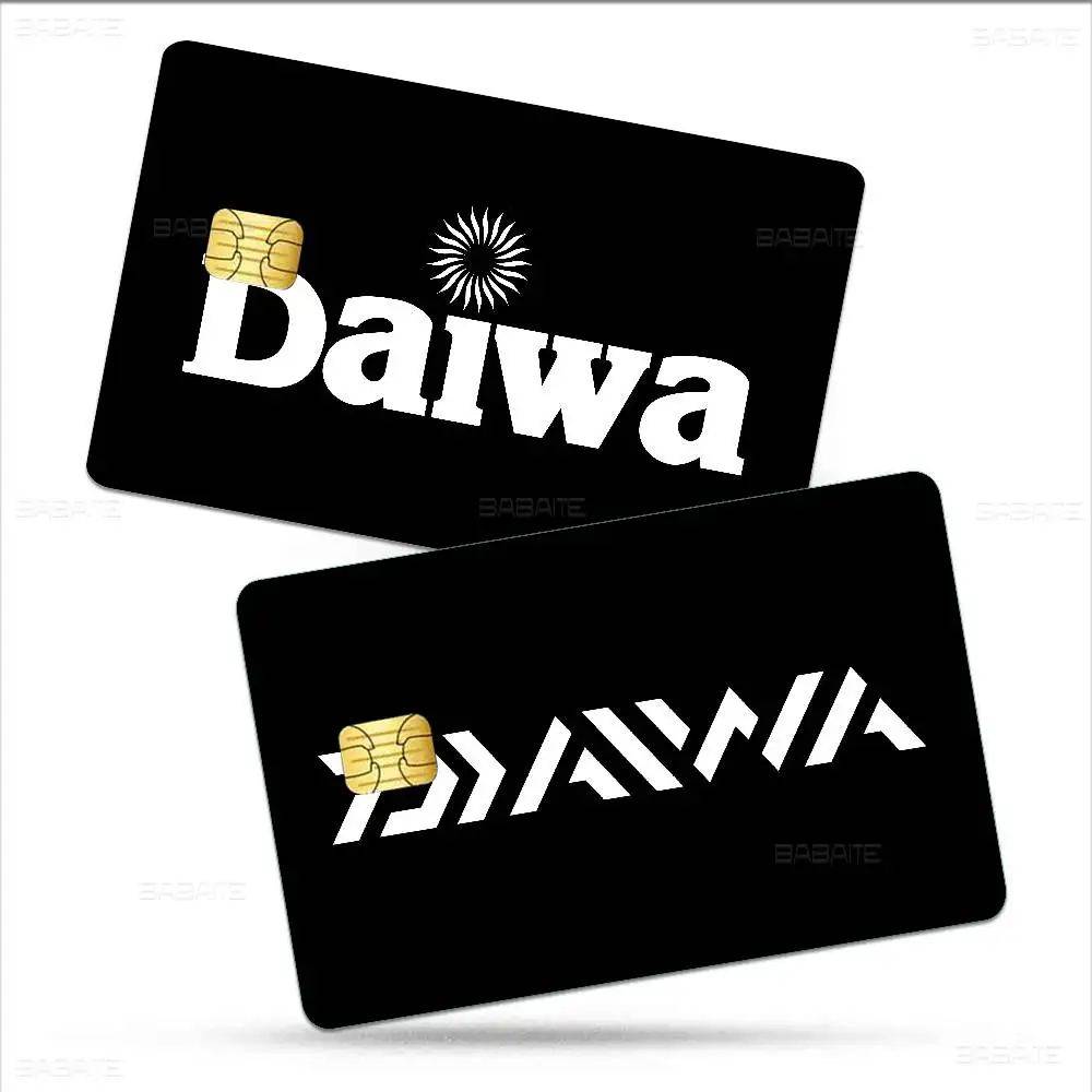 Classic Fishing Tackle Logo D-Daiwa Cartoon Credit Card Skin Stickers For Bank Card Bus Metro Card Sticker Waterproof Women Gift view 4