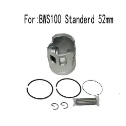 For Yamaha 100cc 2 Stroke Scooter BWS 100 52mm Original Diameter Cylinder Used Motorcycle BWS100 Standard Piston Set Kit Rings