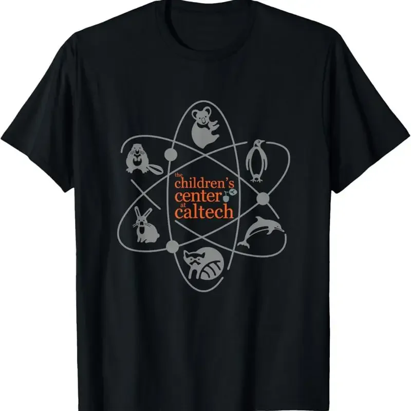 

Children's Center Caltech Science Atom Graphic T-Shirt Short Sleeve Round Neck Tee for Men
