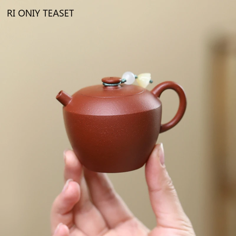 

90ml Chinese Yixing Purple Clay Teapot Small Capacity Handmade Tea Pot Beauty Kettle Raw Ore Zisha Teaware Tea Ceremony Gifts