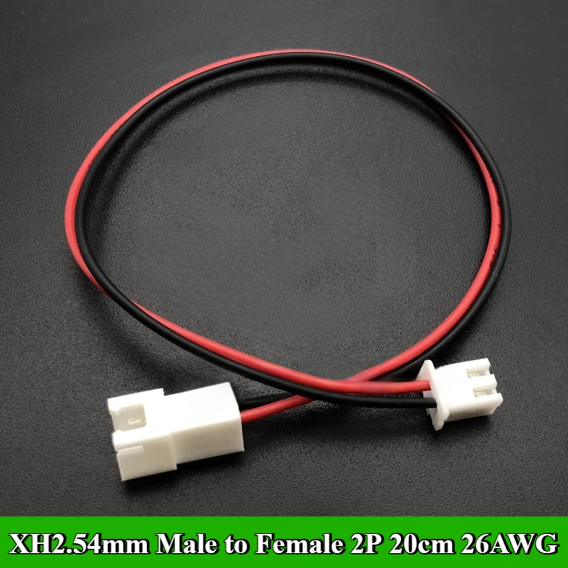 10Pcs/lot XH2.54mm Double head Male to Female 2P/3P/4P/5P/6P/7P/8P/9P Terminal Wire Length 20cm 26AWG 22AWG Cable Connector