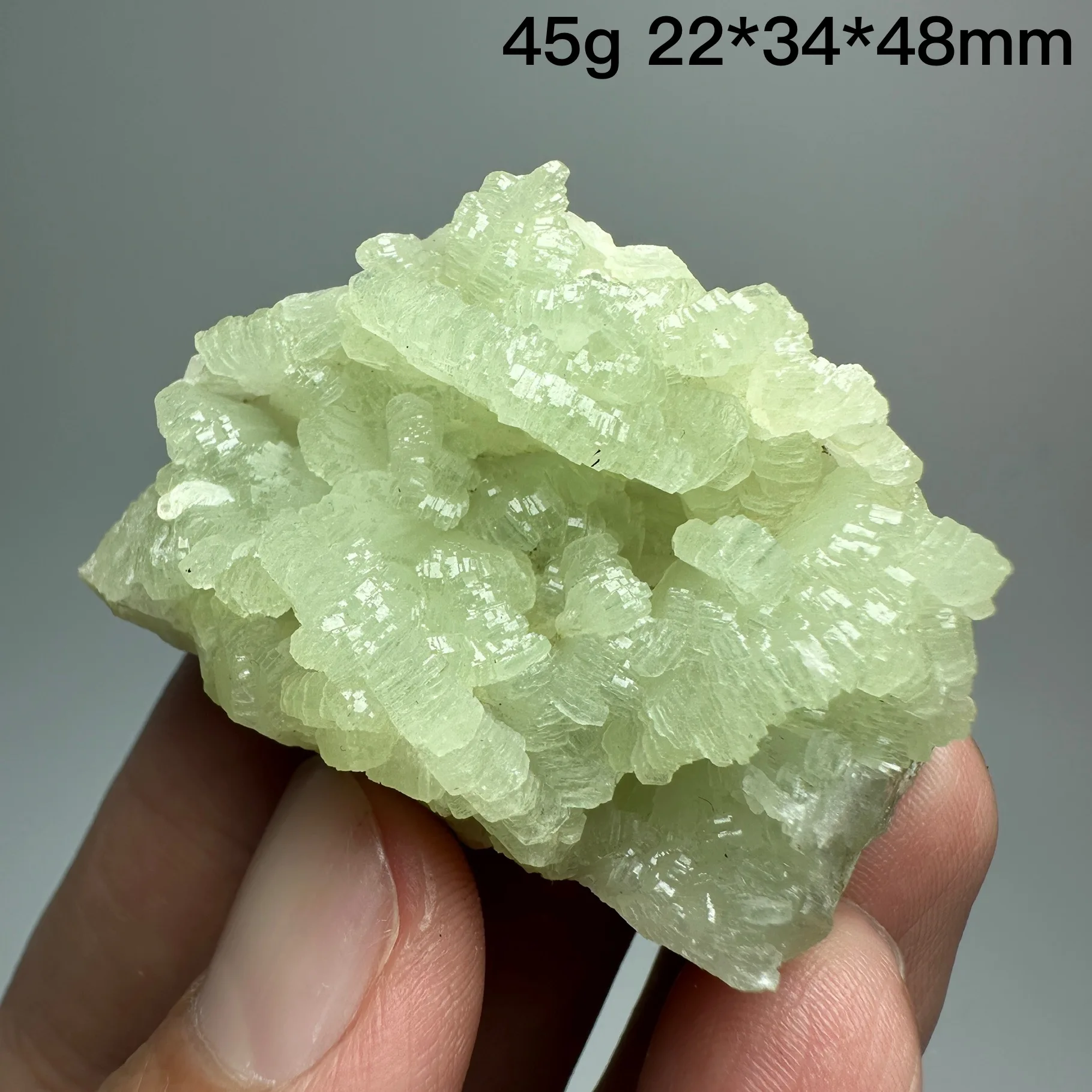 Natural Prehnite Mineral Specimens + healing quartz crystals and stones rock gemstone