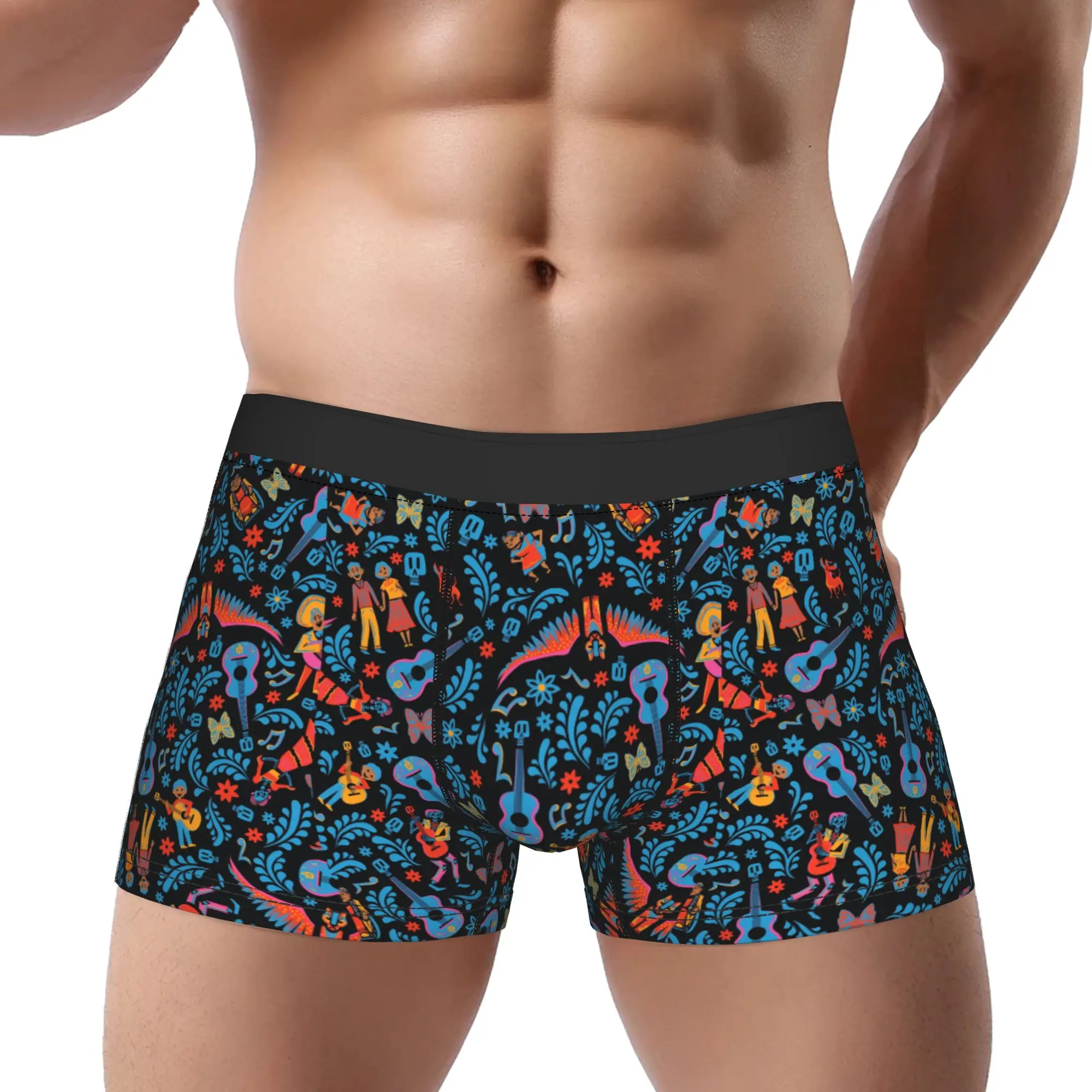 

adults 18 plus boxers Coco music dreams Underpants Breathbale Panties Men's Underwear Ventilate Shorts Boxer Briefs