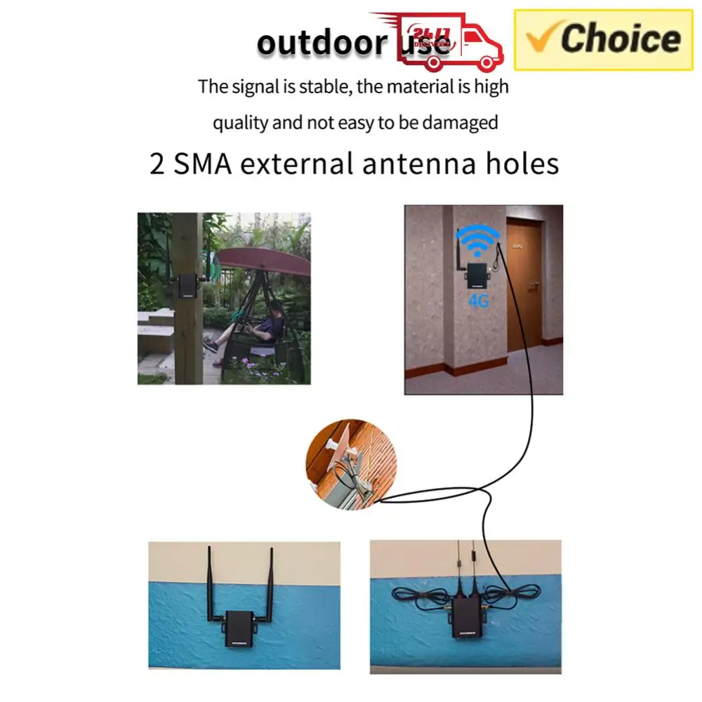 

Промышленный WiFi-роутер H927 с поддержкой 4G LTE и SIM-карт, 150 Мбит/с, с внешней антенной, для использования на улице, до 16 пользователей WiFi