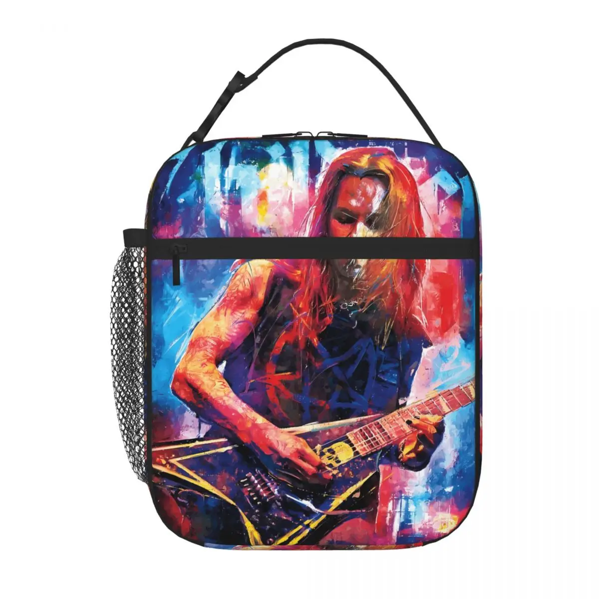 Bestselling Children Of Bodom Alexi Laiho Frontman Tribute Art Crossbody Neoprene Lunch Bag Day Excursion Food Cooler Bag