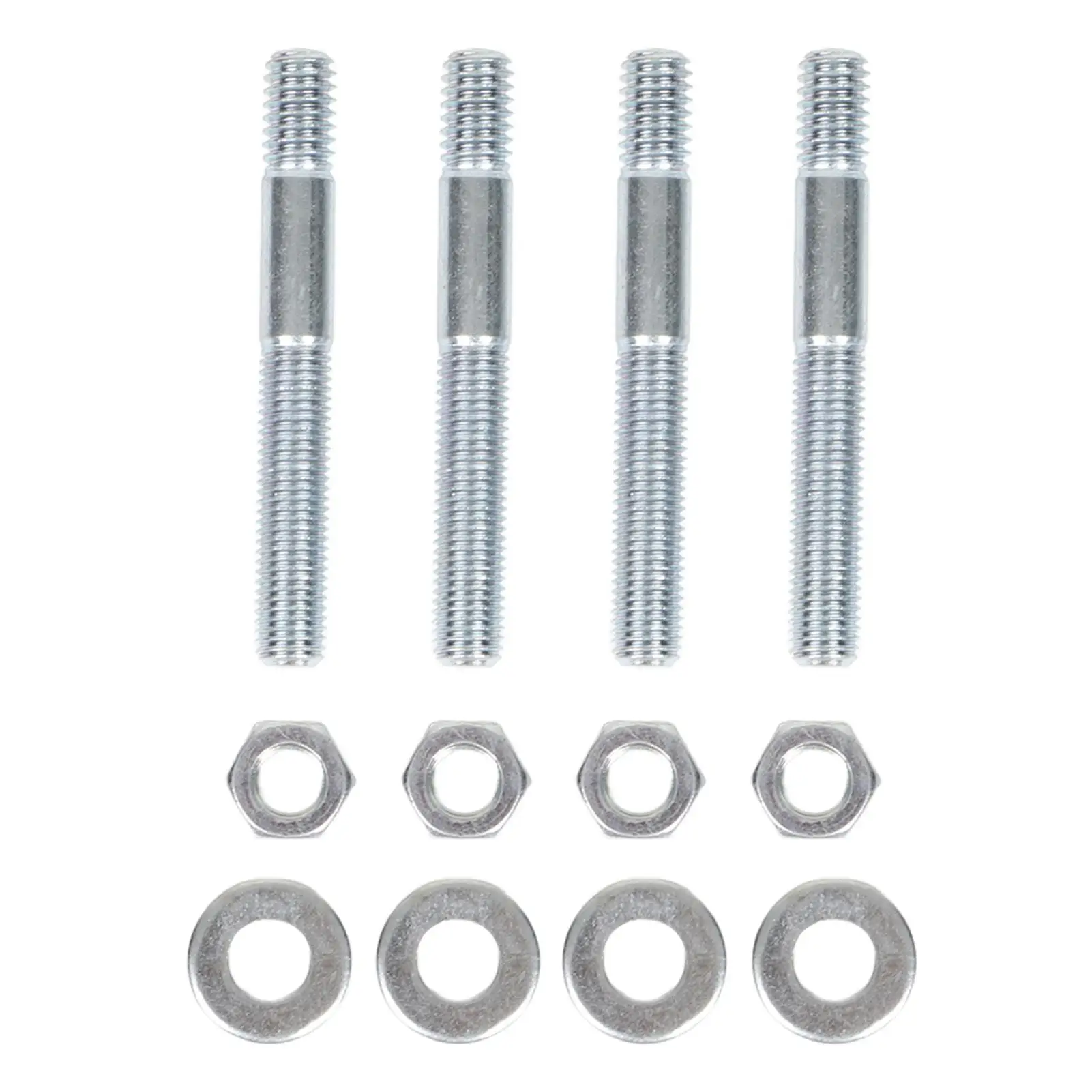 

Rustproof Carburetor Studs Kit - High Hardness Metal with 4 Spacers for 5 /16in Threads, 2.5in Length