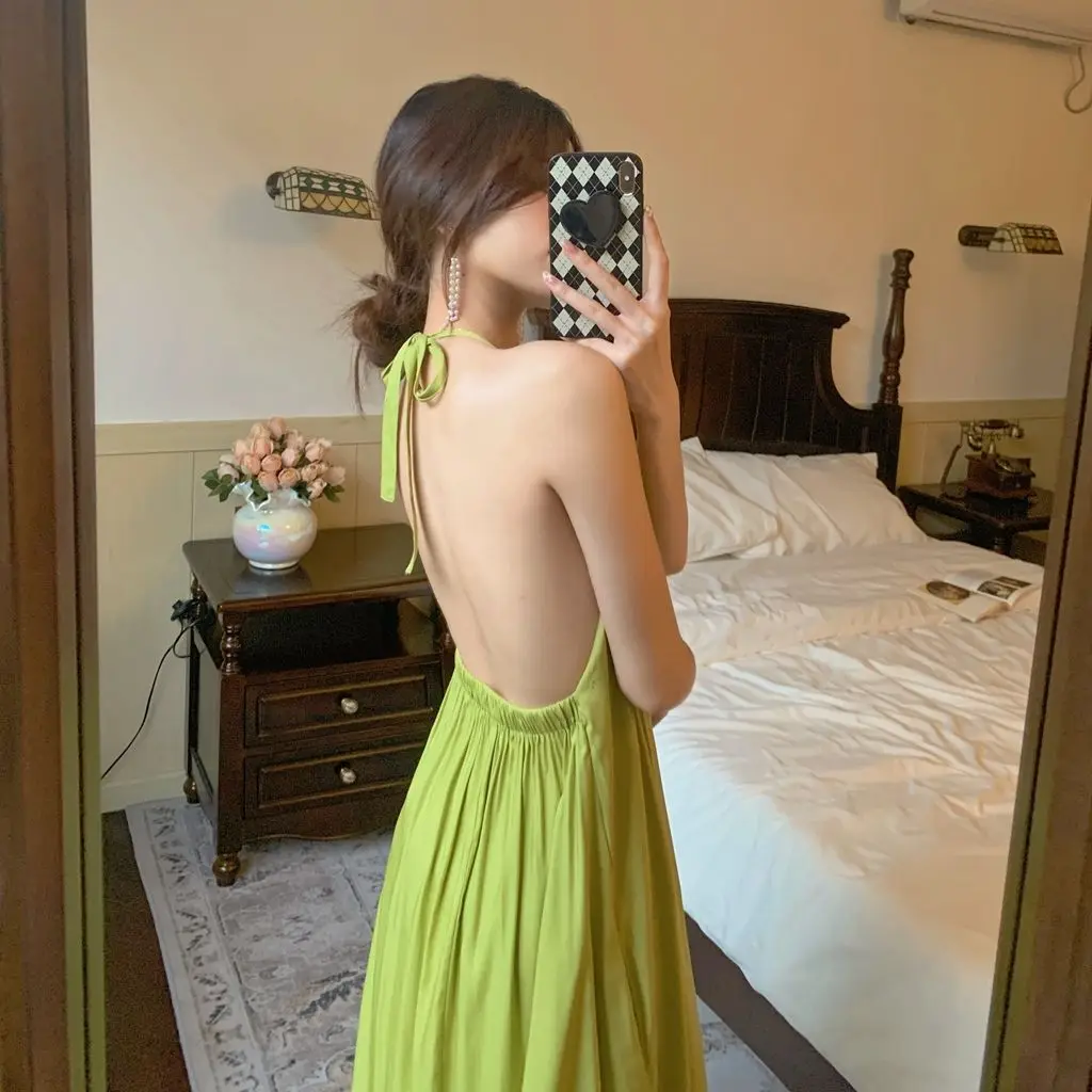 

Летняя домашняя одежда: облегающая атласная ночная сорочка с вырезами и открытой спиной для женщин, соблазнительная пижама для сна